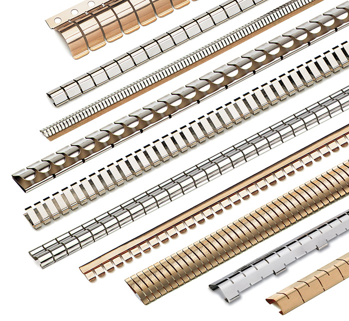 EMI/RFI SHIELDING FINGER STOCK GASKETS OFFERED IN MANY MOUNTING OPTIONS AND LENGTHS